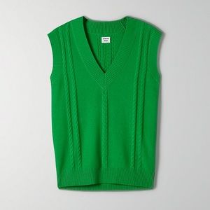 Aritzia Sunday Best Winnie Vest S Green